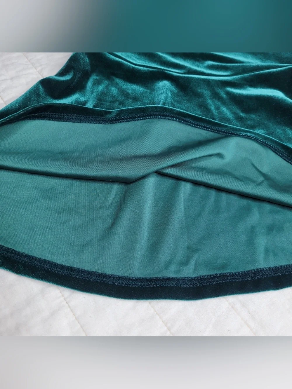 The Children’s Place Green Velvet Long Sleeve Dress 12-18M